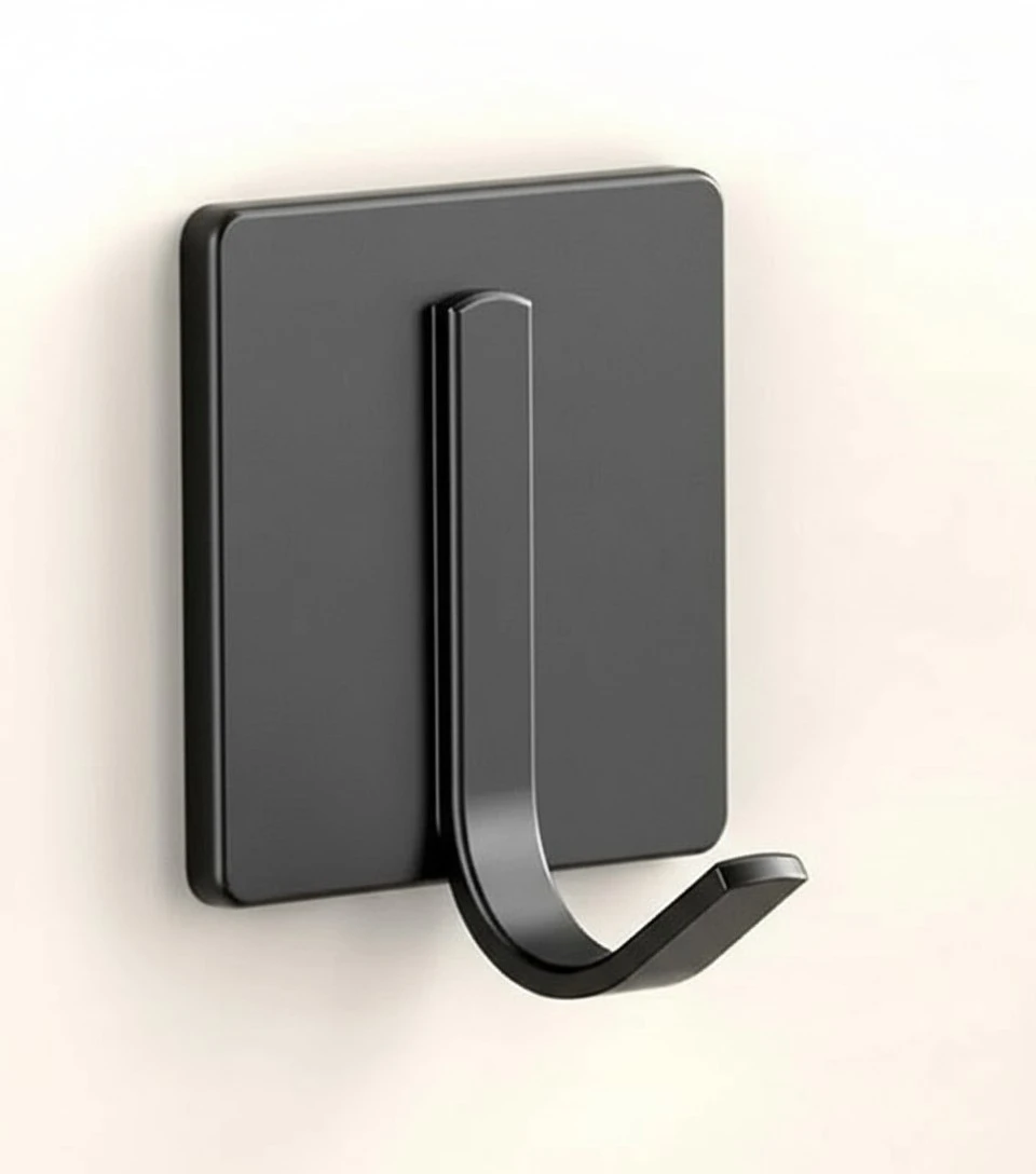 6pcs Towel Hooks Adhesive Hooks Wall Hanging Hooks Towel Hanger Wall Mounted Hooks