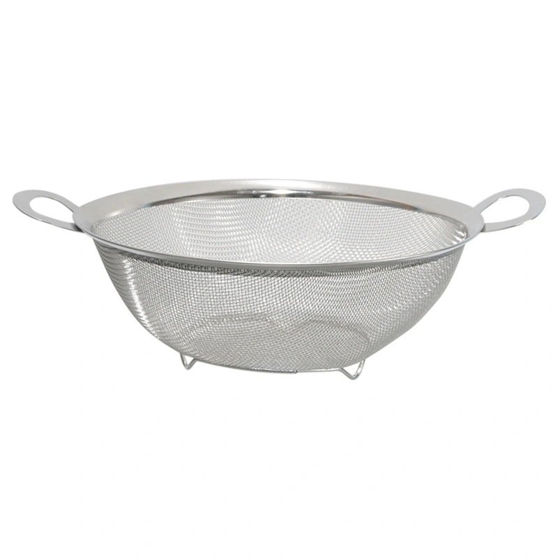 Vegetable Cleaning Basin Stainless Steel Strainer Thicken Storage Basin Rice Strainer Basket for Home