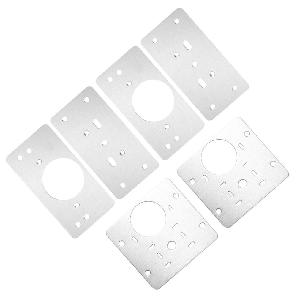 3 Pairs Cabinet Hinge Repair Plates Furniture Shelve Cabinet Repairing Parts with Screws