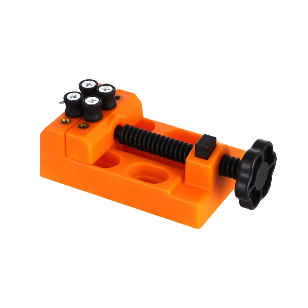 Watch Movement Holder Repairing Clamp Tool Retaining Bracket Adjustable Press Closer Remover Holder Repair Watchmaker Tool (Orange Black)