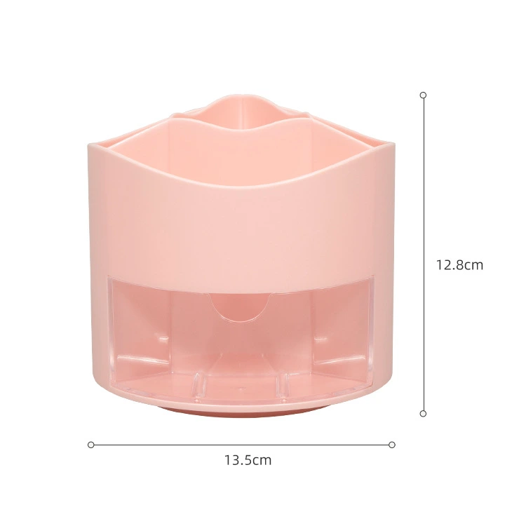 Rotating Brushes Holder Multi-function Rotating Pen Cup Pencil Holder Stationery Desk Organizer