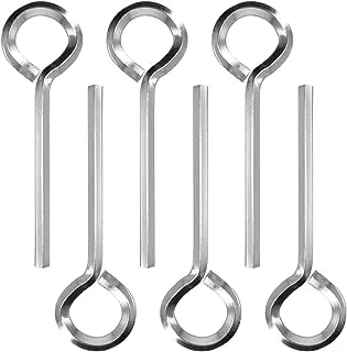 6 pcs Standard Hex Key Metal Hex Key Metal Hex Wrench Hex Door Key for Exit Devices