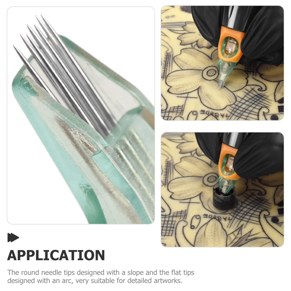 10pcs Tattoo Needles Tattoo Cartridges Shading Needles Tattoo Liner Needles Tattoo Cartridge Tools