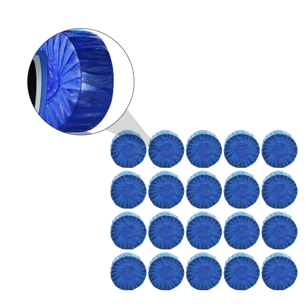 40Pcs Toilet Cleaner Blue Bubble Toilet Cleanser Toilet Flush Cleanser (Blue)