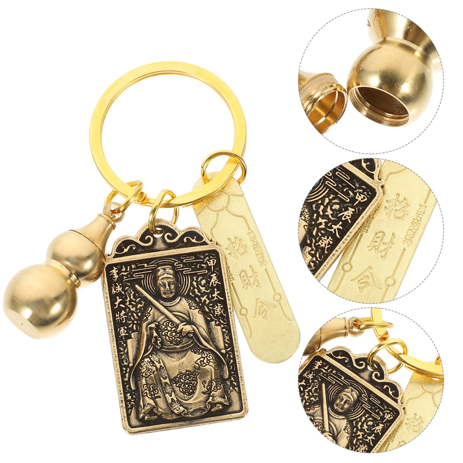 Taisui Keychain Chinese Style Key Chain Bag Hanging Ornament Decorative Key Ring