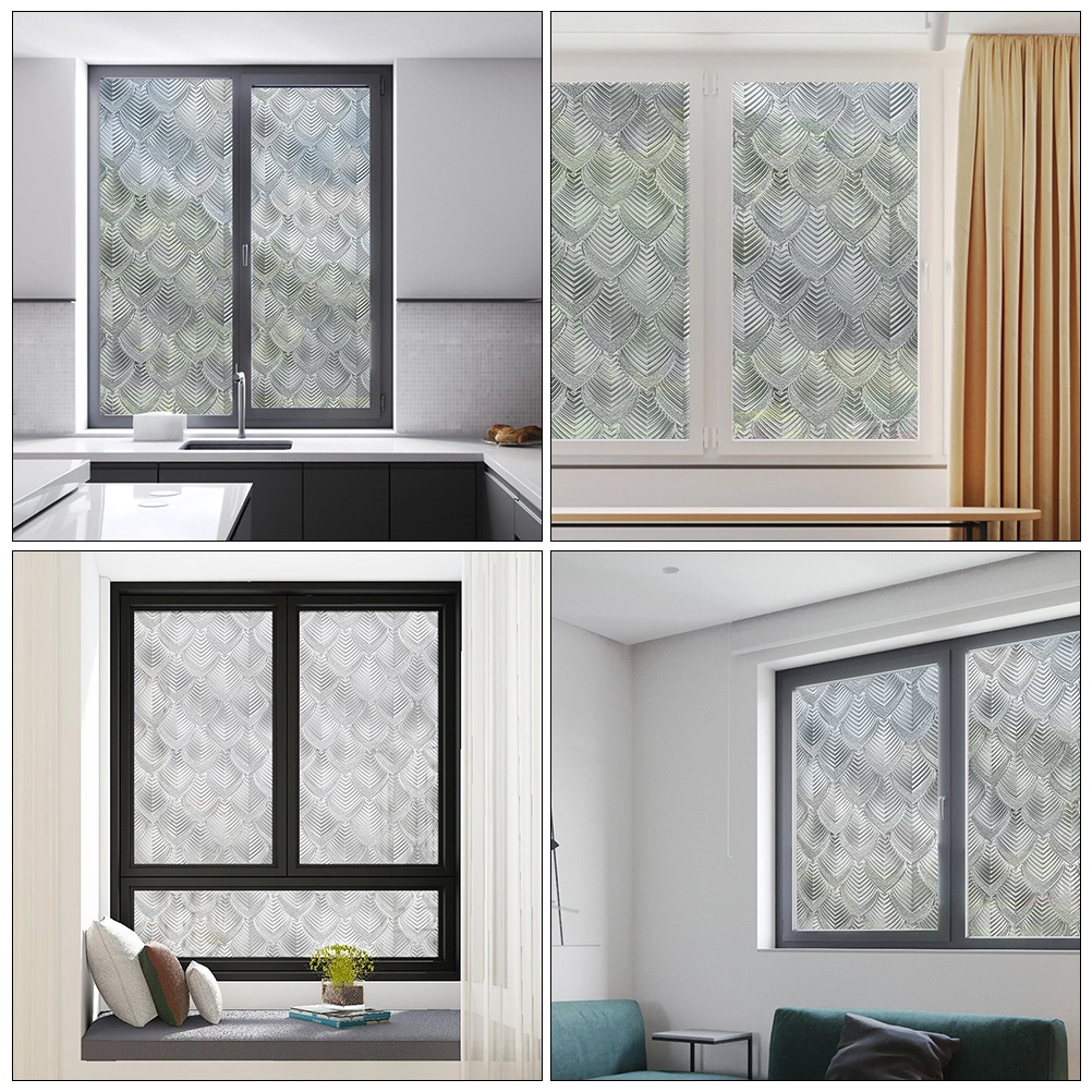 Non Adhesive Privacy Film Stained Glass Window Film Simple Window Clings