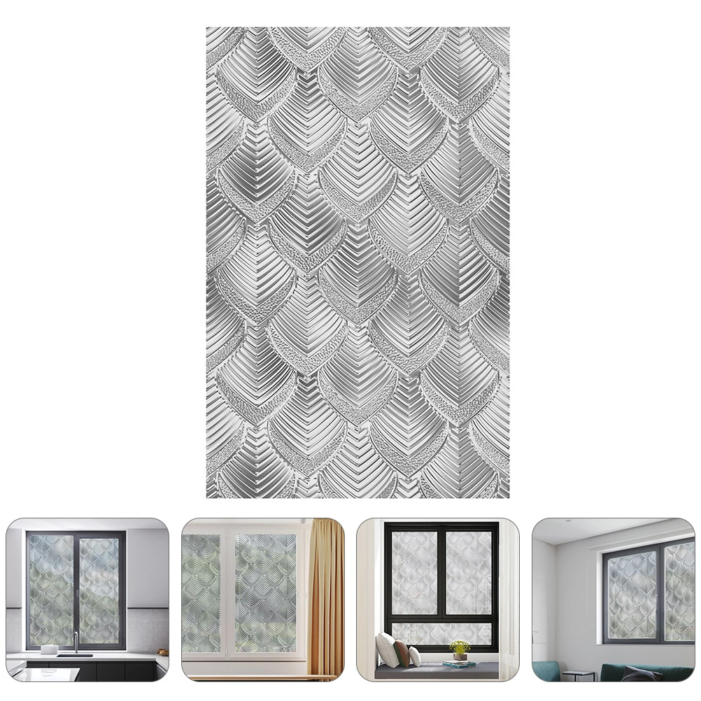 Non Adhesive Privacy Film Stained Glass Window Film Simple Window Clings
