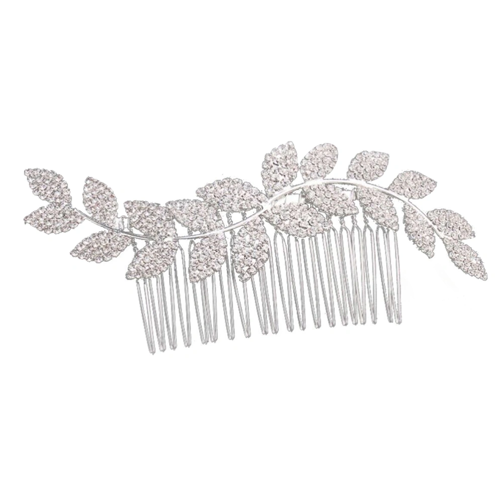 Bridal Hair Side Combs Crystal Wave Hair Rhinestone Side Comb Wedding Headpiece