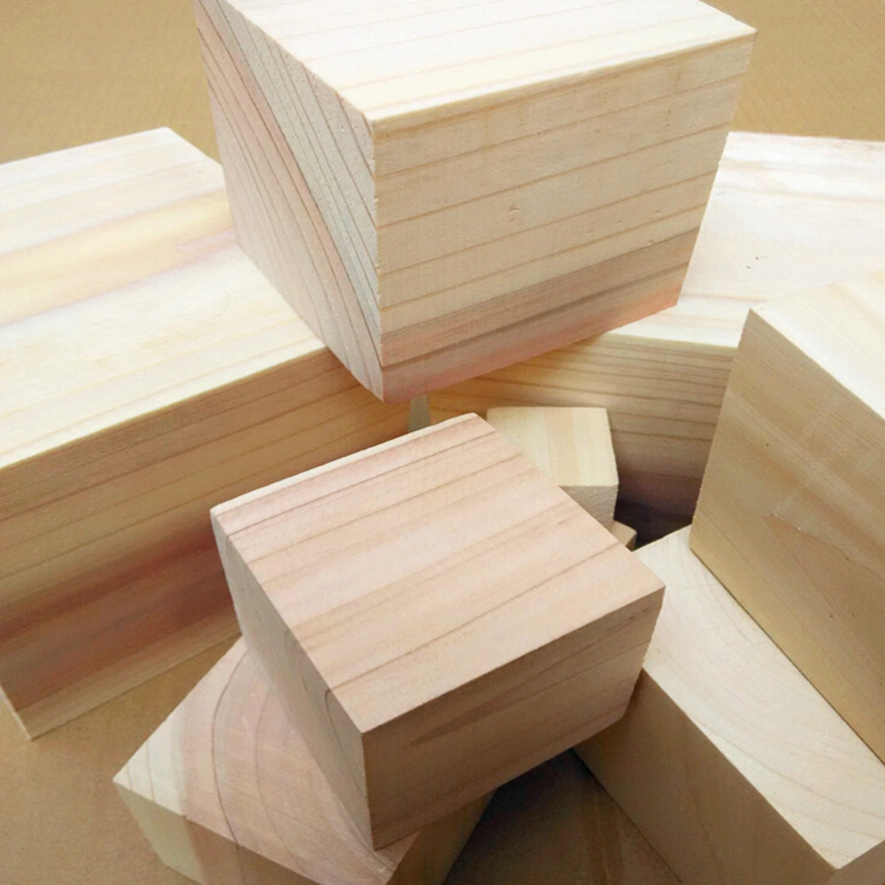 36pcs Wood Cube Block DIY Wooden Cube Block Primary Color Cubic Wood Wooden Craft (38mm)