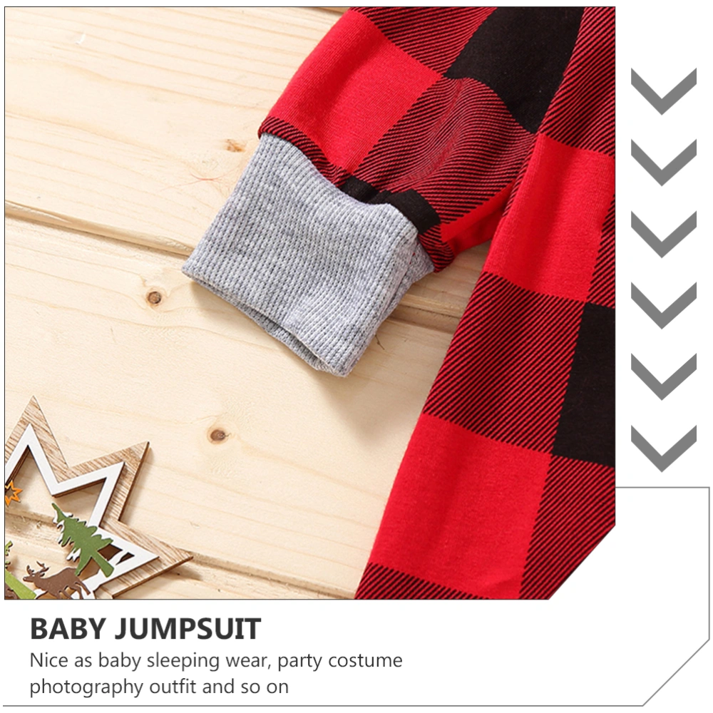 Baby Christmas Suit Long Sleeve Romper Infant Cotton Jumpsuit for Winter