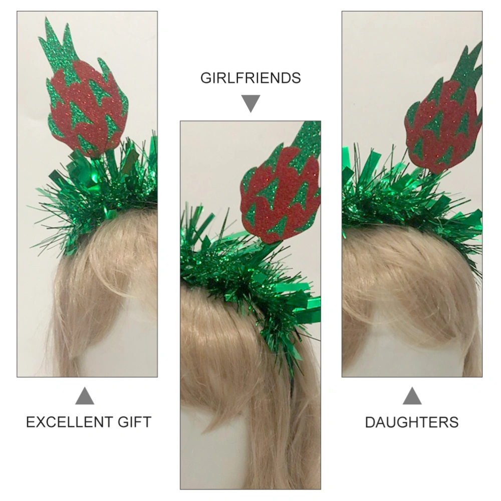 2Pcs Hawaiian Fruit Style Hair Party Headdress Hair Decoration (Green)