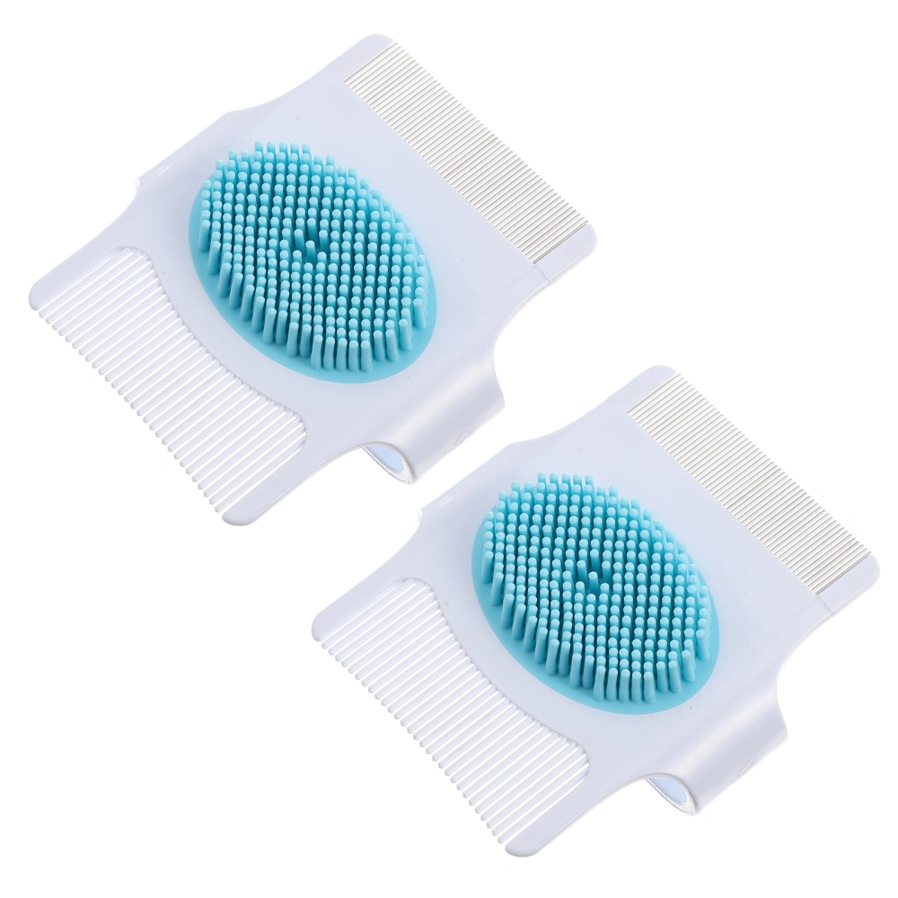 2pcs Cat Brushes Grooming Tool Cat Hairbrushes Pet Supplies Cat Cleaning Brushes