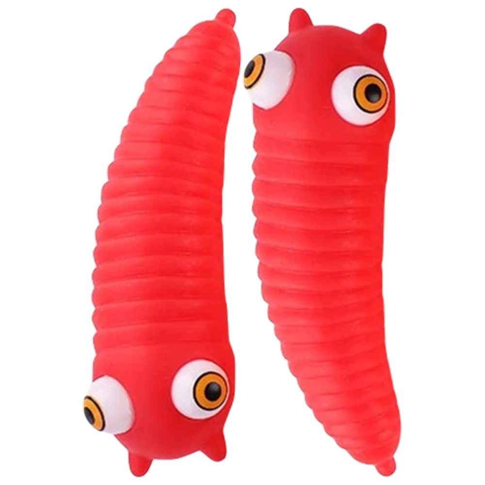 3pcs Reusable Squeeze Toys Small Fidget Sensory Toy Fidget Toys Caterpillar Toys Kids Sensory Toys