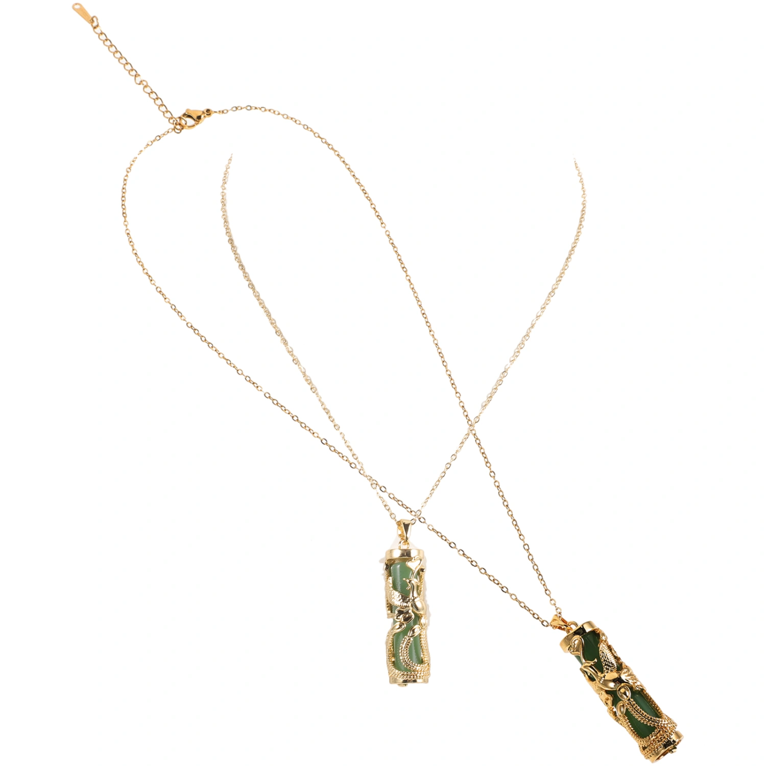 Pillar Pendant Necklace Vintage Style Neck Pendant Chain Neck Chain Necklace