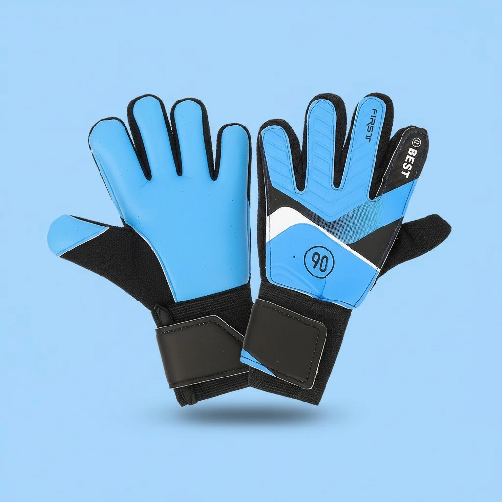 1 Pair of Sports Gloves PU Goalkeeper Gloves Soccer Soccer Training Gloves Match Supply