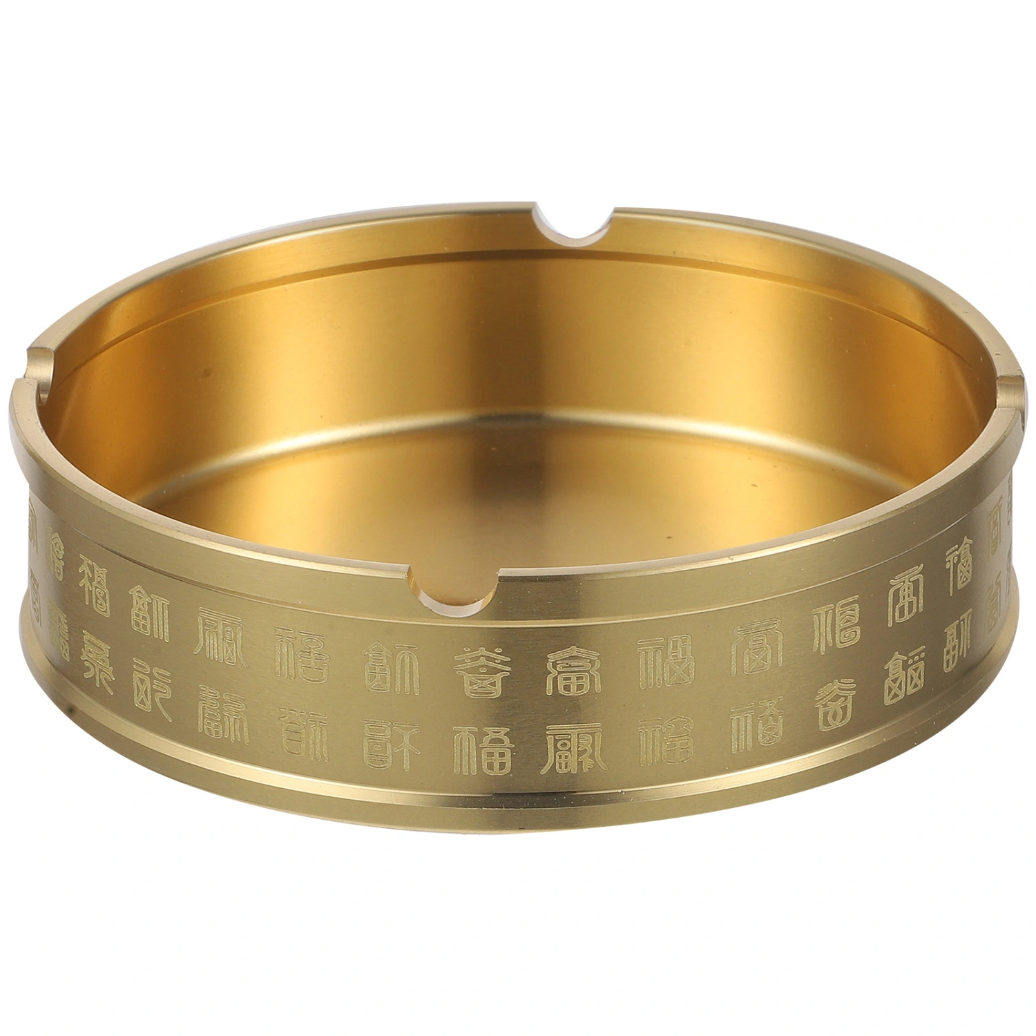 Metal Ashtray Household Tabletop Ashtray Retro Style Living Room Round Ashtray