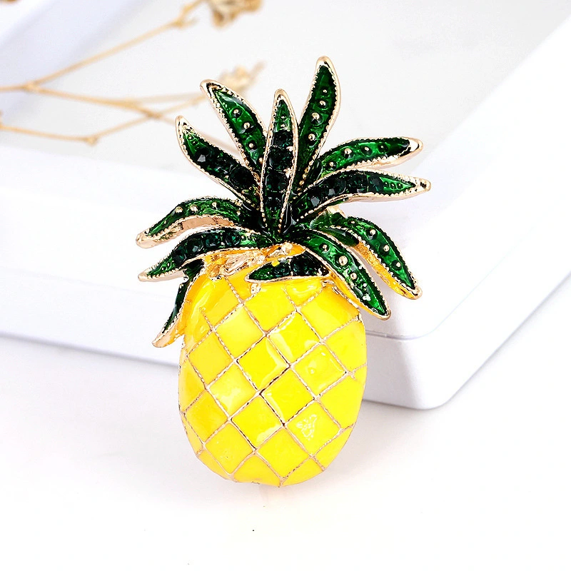 Fruit Brooch Ladies Summer Brooch Temperament Brooch Pin Pineapple Corsage Pin