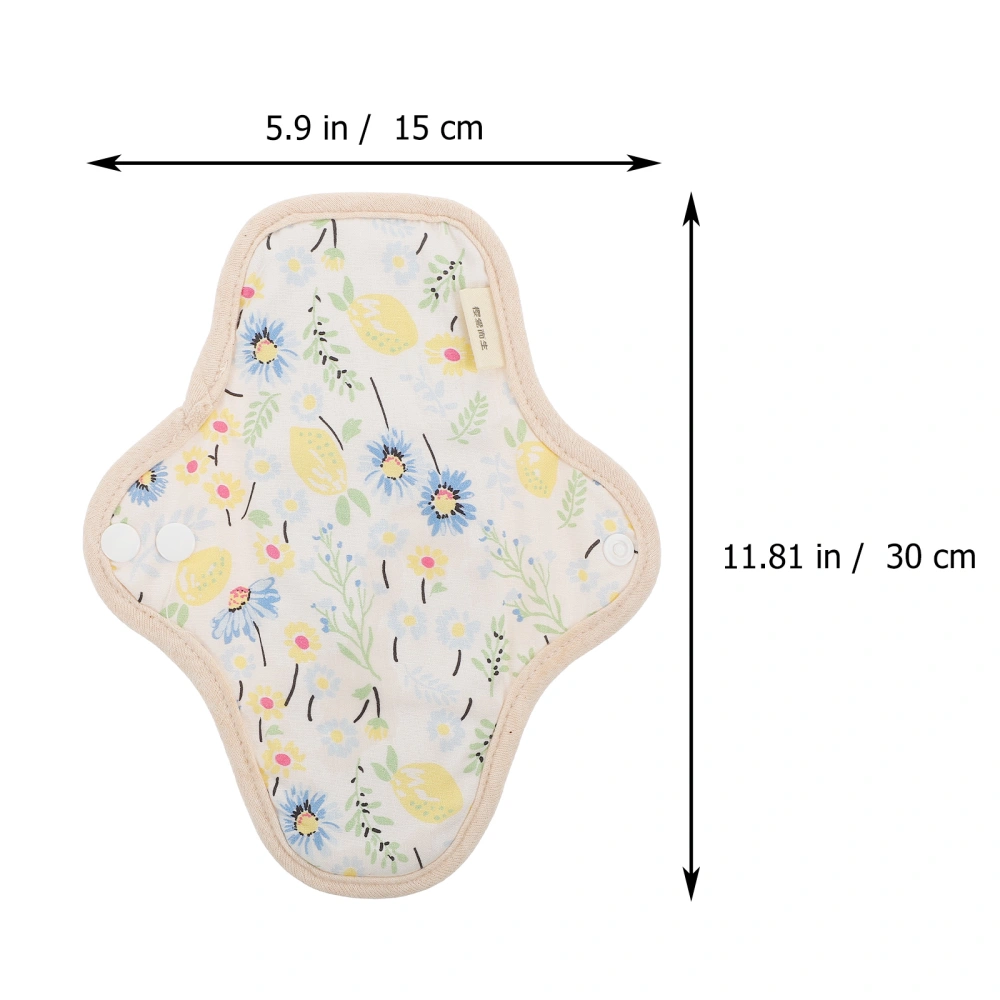 1Pc Reusable Sanitary Napkin Comfortable Washable Sanitary Napkin for Women Girl (Random Style)