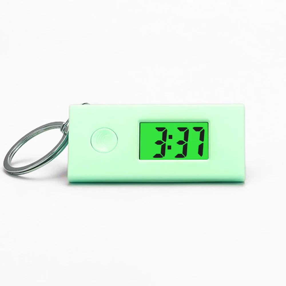 5 Pcs Keychain Watches Portable Key Ring Digital Watches Luminous Hanging Watch