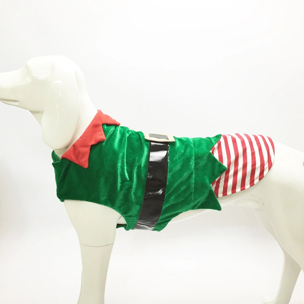 Lovely Pet Clothes Christmas Elf Puppy Fancy Cosplay Costume Pet Supplies
