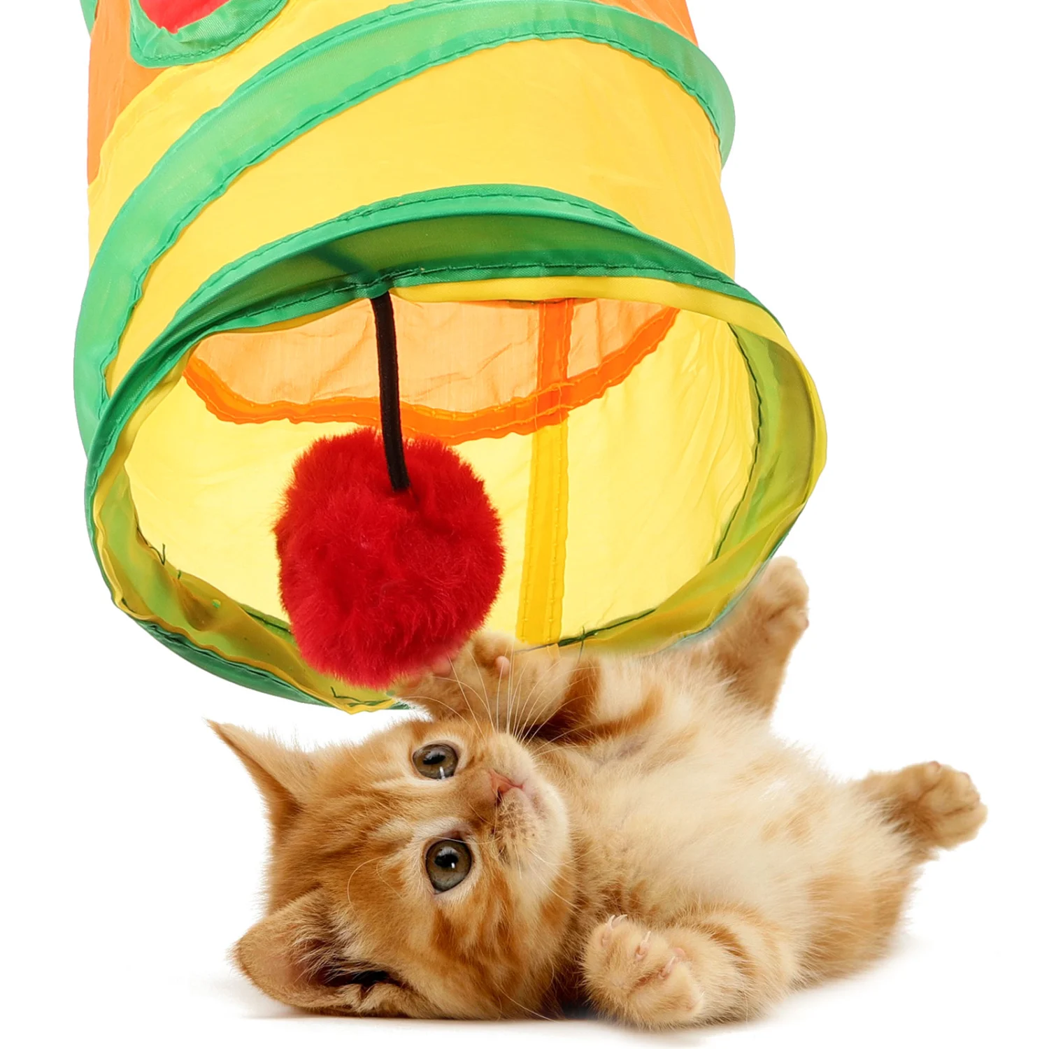 Collapsible Cat Tunnel Indoor Cat Tunnel Plaything Small Pet Tunnel Kitten Tube