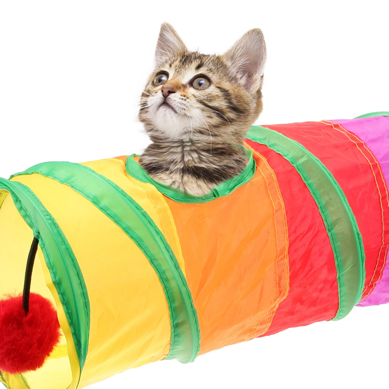 Collapsible Cat Tunnel Indoor Cat Tunnel Plaything Small Pet Tunnel Kitten Tube