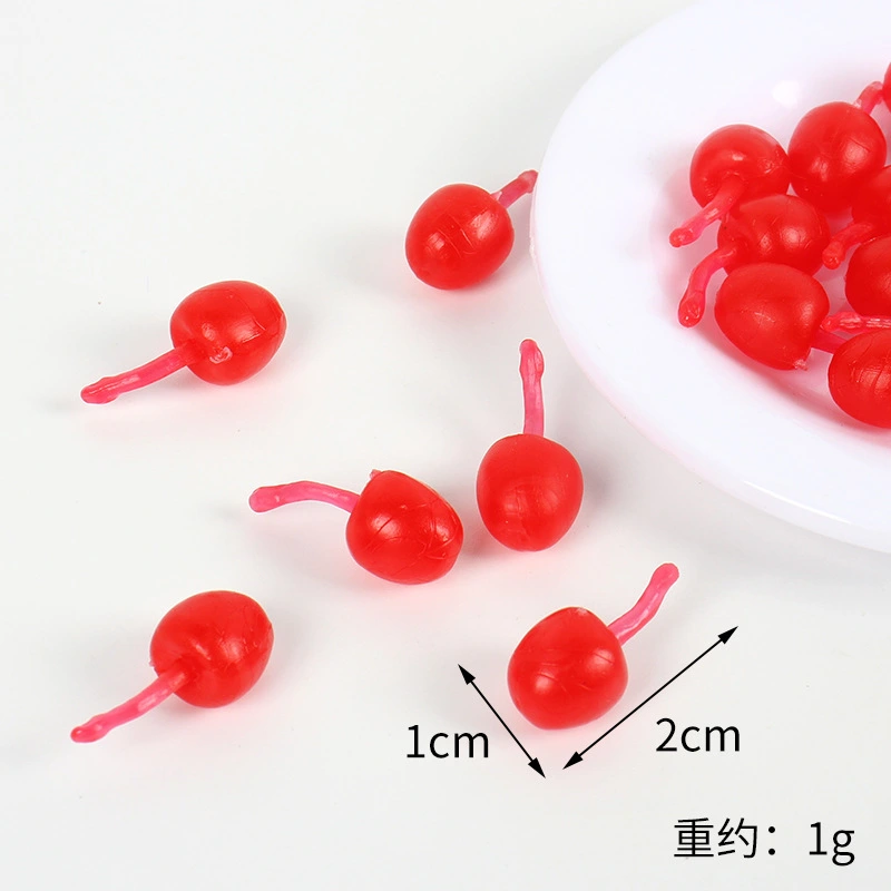 20pcs Artificial Cherry Prop Simulated Cherry Model Kitchen Dining Table Cherry Decor