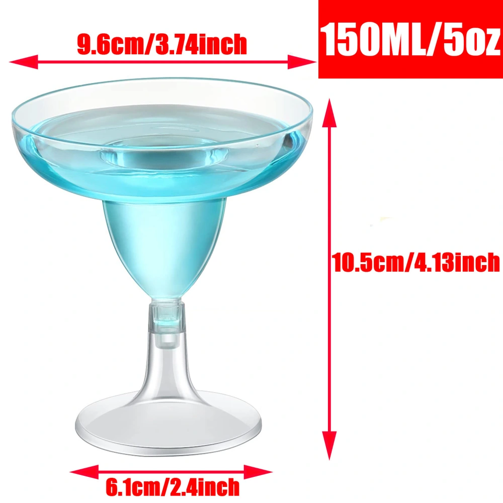 20Pcs Party Small Cups Goblets Beverage Cups Clear Wine Cup Festival Cocktail Cups