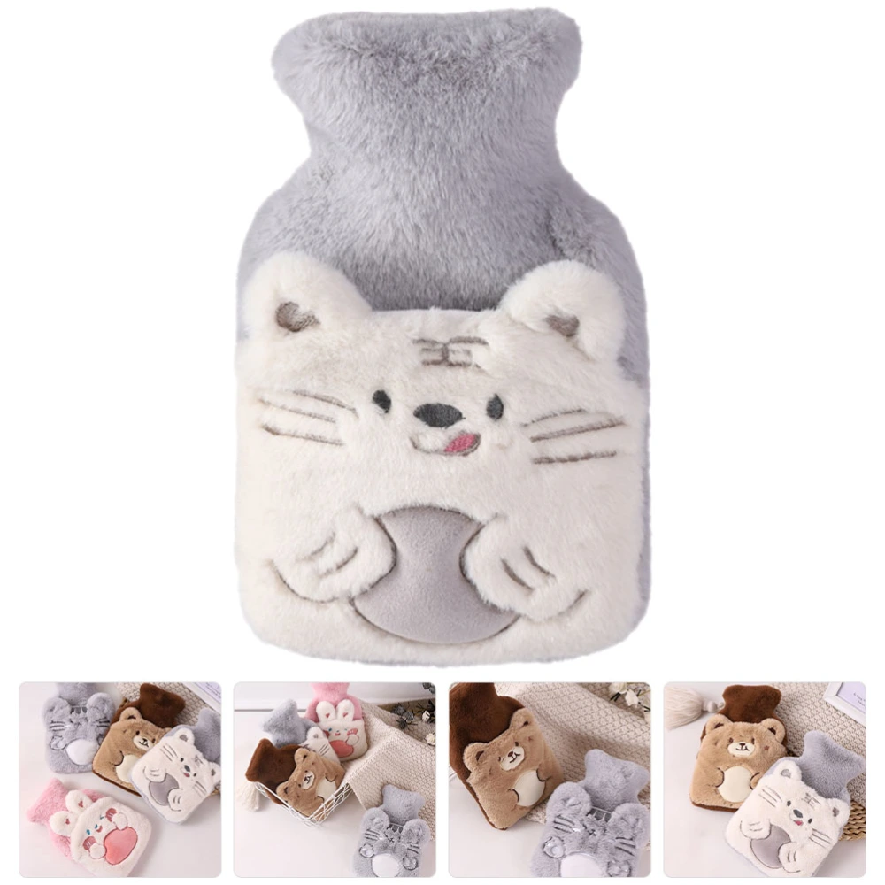 Refillable Hot Water Bag Detachable Hot Water Bag Winter Hot Water Bag with Plush Cover