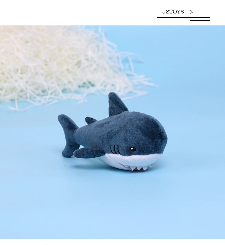 Plush Keychain Shark Plush Keyring Charm Stuffed Animal Key Ring for Wallet Purse Backpack