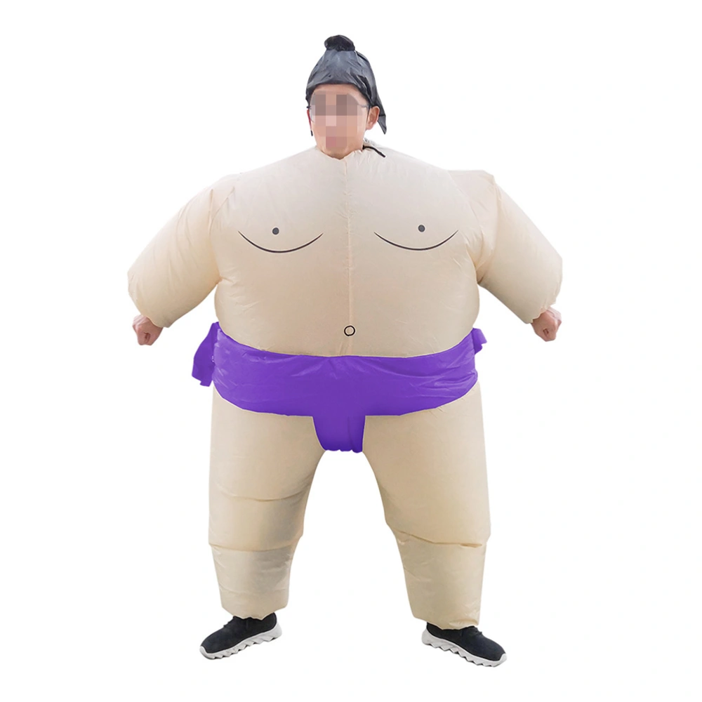 150-195cm Inflatable Adult Sumo Wrestler Suits Wrestling Fancy Dress Costume for Festival Party Performance Without Battery Size M Random Color