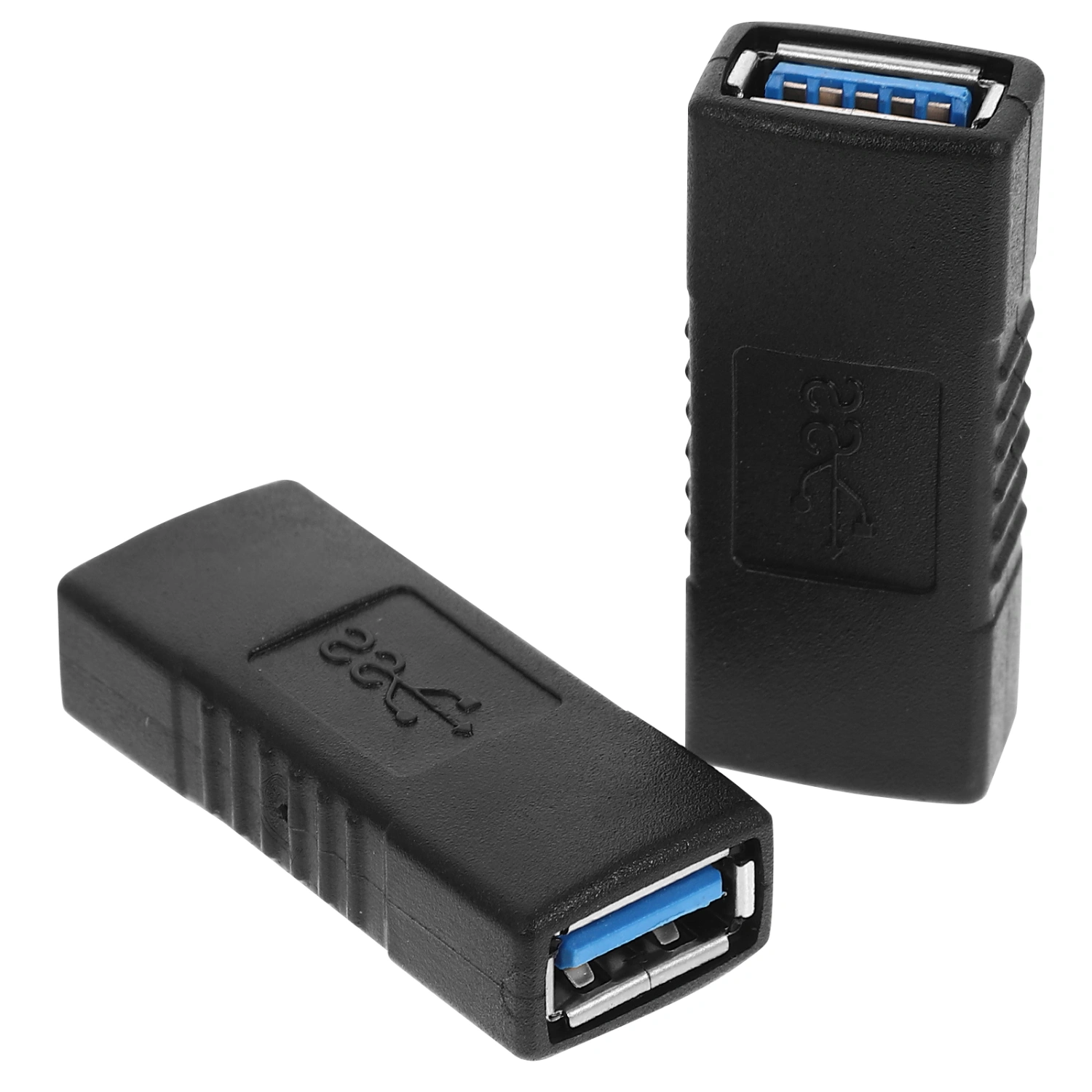 2pcs Practical Usb To Usb Connector Usb To Usb Usb Female To Female Adapter