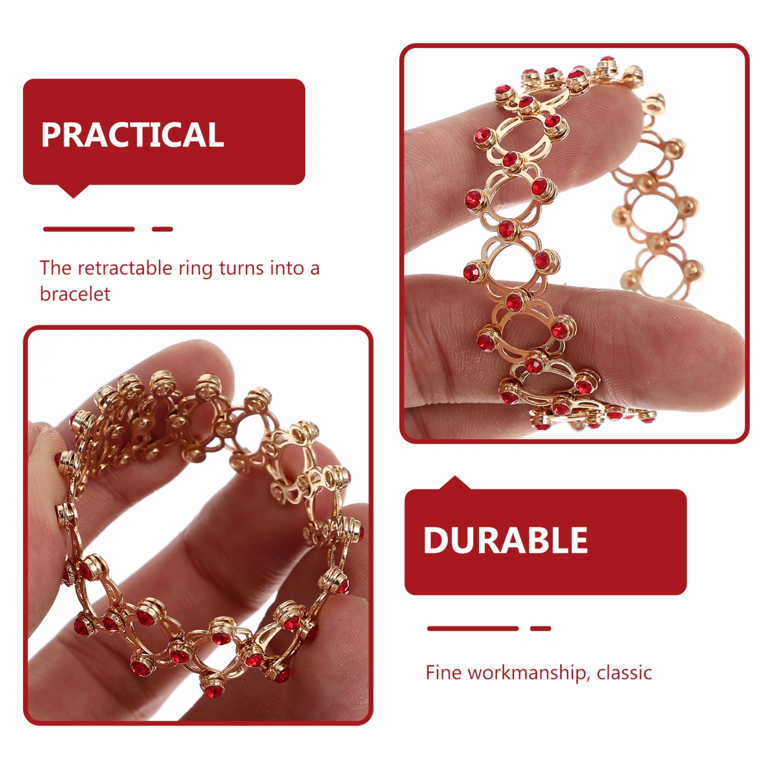Decorative Bracelet Stretchable Ring Retractable Ring Bracelet Exquisite Ring Bracelet Decoration