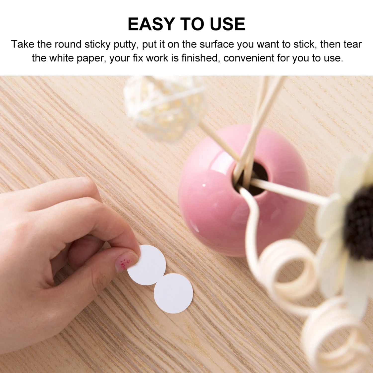 20 Sheets Double-sided Dot Tape Removable Circular Sticky Glue Point Party Decor