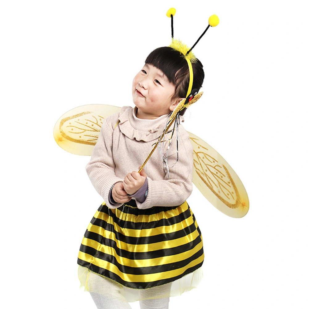 Bee Performing Costumes Bee Girl Skirt Bee Wing Performing Suits Bee Cosplay Costumes