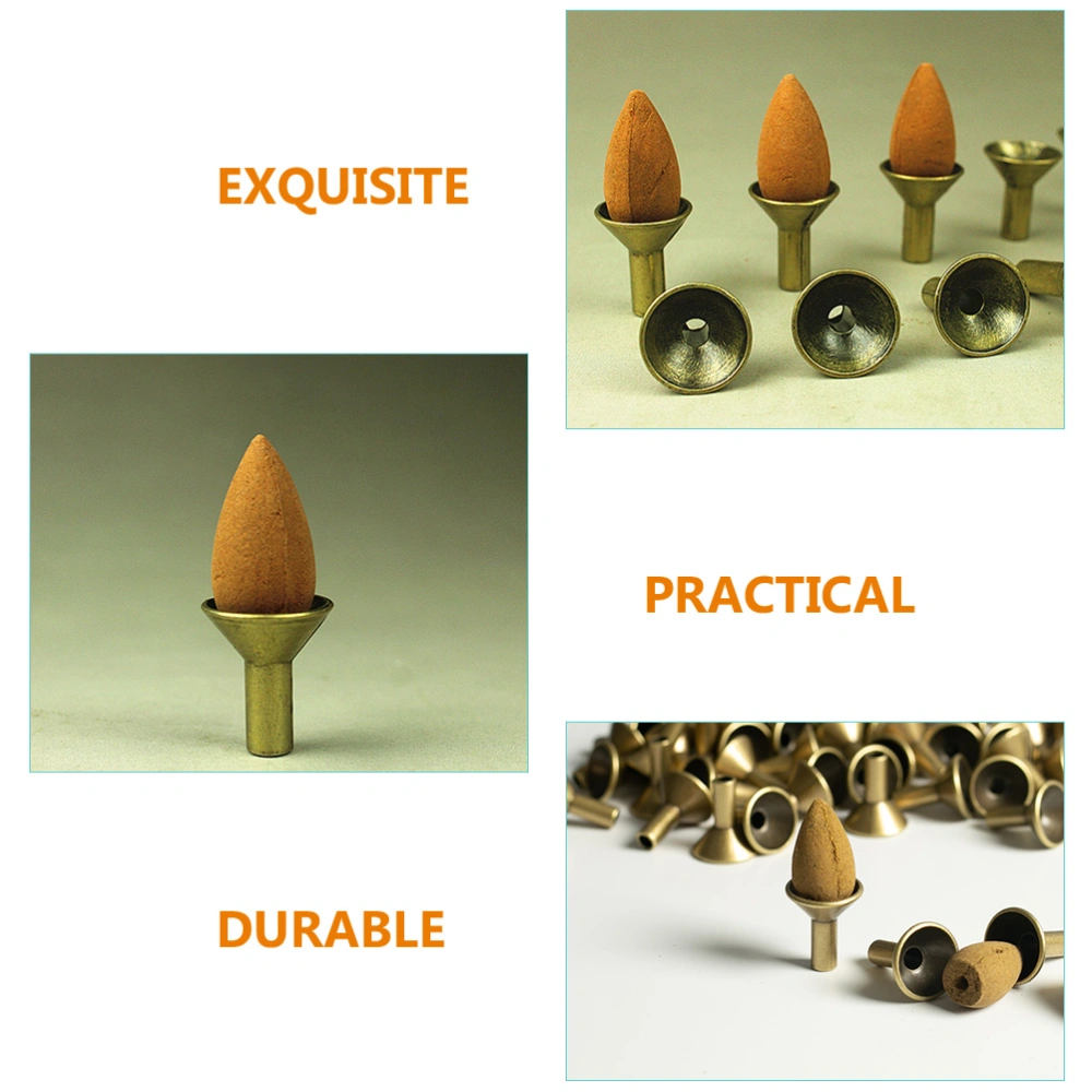 6pcs Incense Cone Trays Incense Cones Holder Backflow Burner Trays Supports