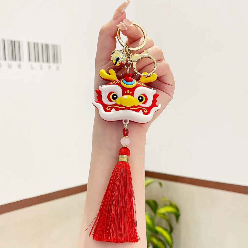 Keychain Bag Charm Cartoon Dragon Key Chain Car Key Ring Pendant for Purse Handbag Bag