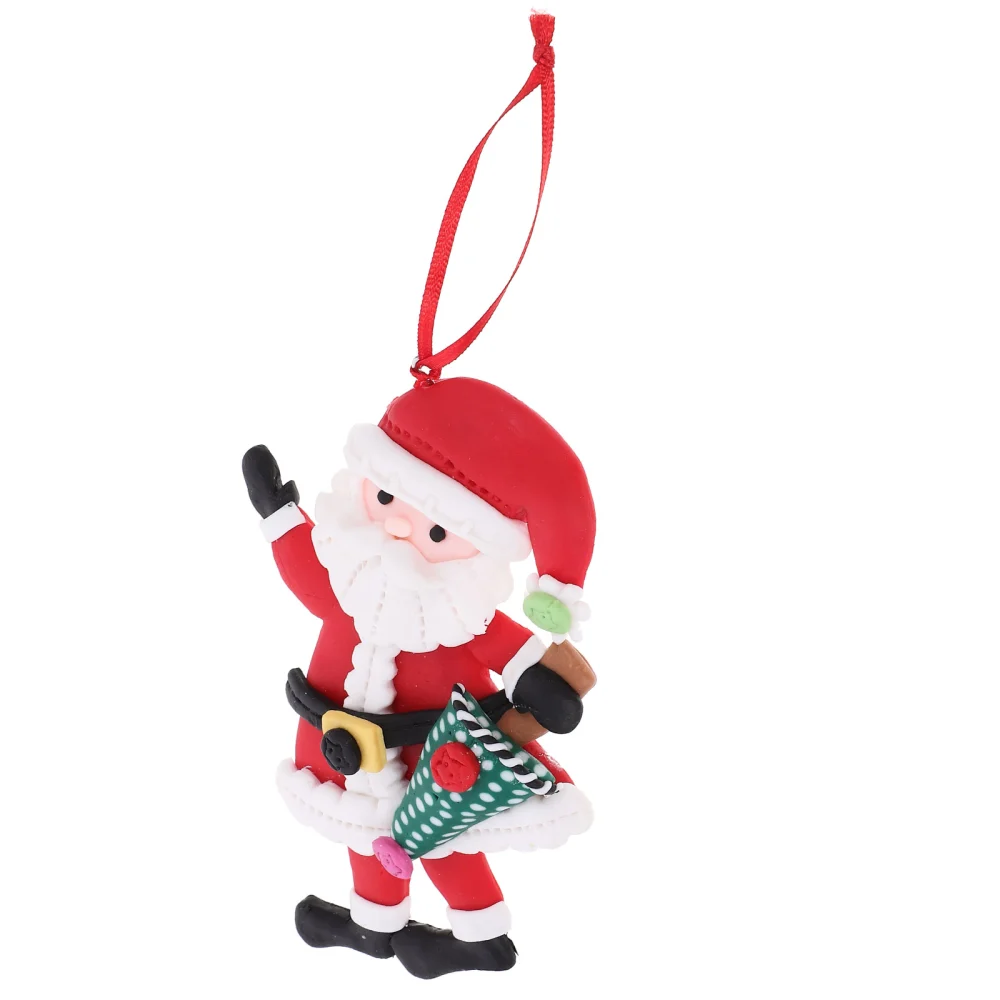 Cute Santa Christmas Tree Decoration Party Hanging Ornament Xmas Party Hanging Decor