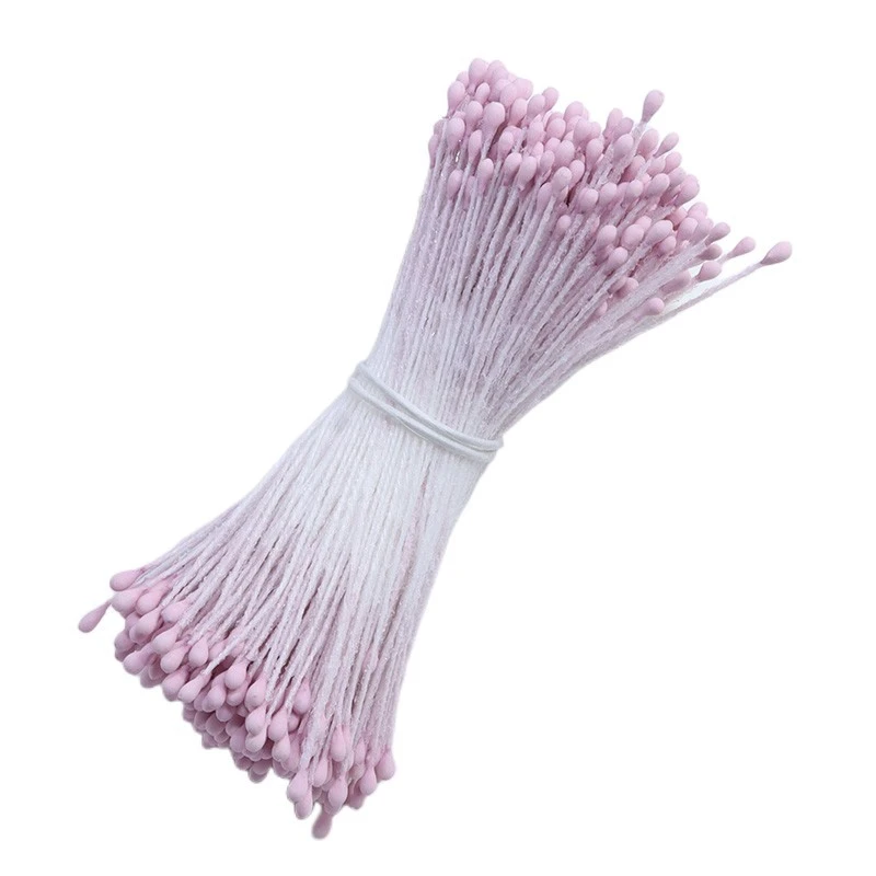 1 Bag of Artificial Matte Flower Pistil Double Heads Handmade Flowers Stamens for Flower Making