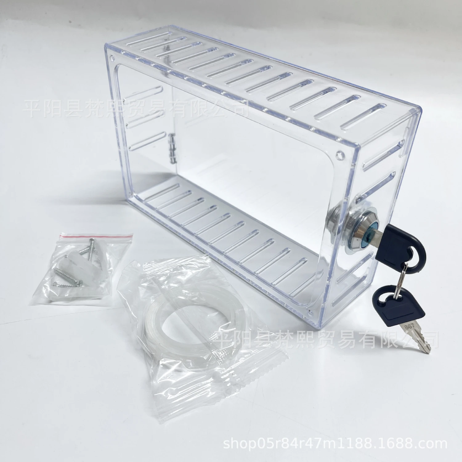 Thermostat Lock Box Thermostat Cover Wall Thermostat Protective Box Lock Box with Keys