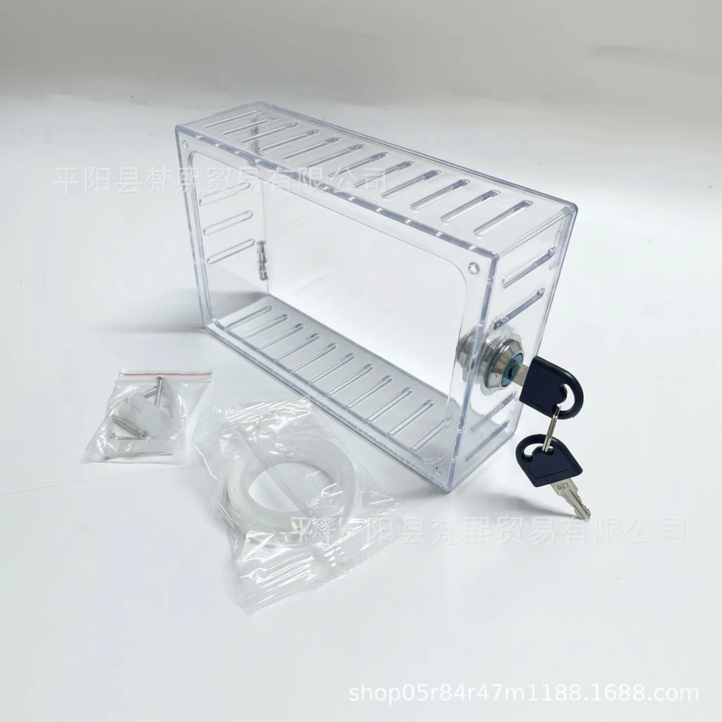 Thermostat Lock Box Thermostat Cover Wall Thermostat Protective Box Lock Box with Keys