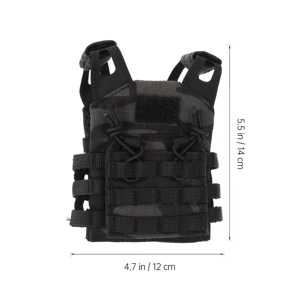 1Pc Practical Military Vest Decor Mini Size Tactical Vest Desktop Decoration