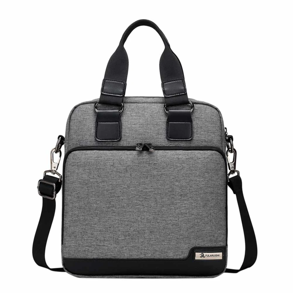 Men Single Shoulder Bag Crossbody Purse Handbag Multi-functional Portable Messenger Bag (Grey)