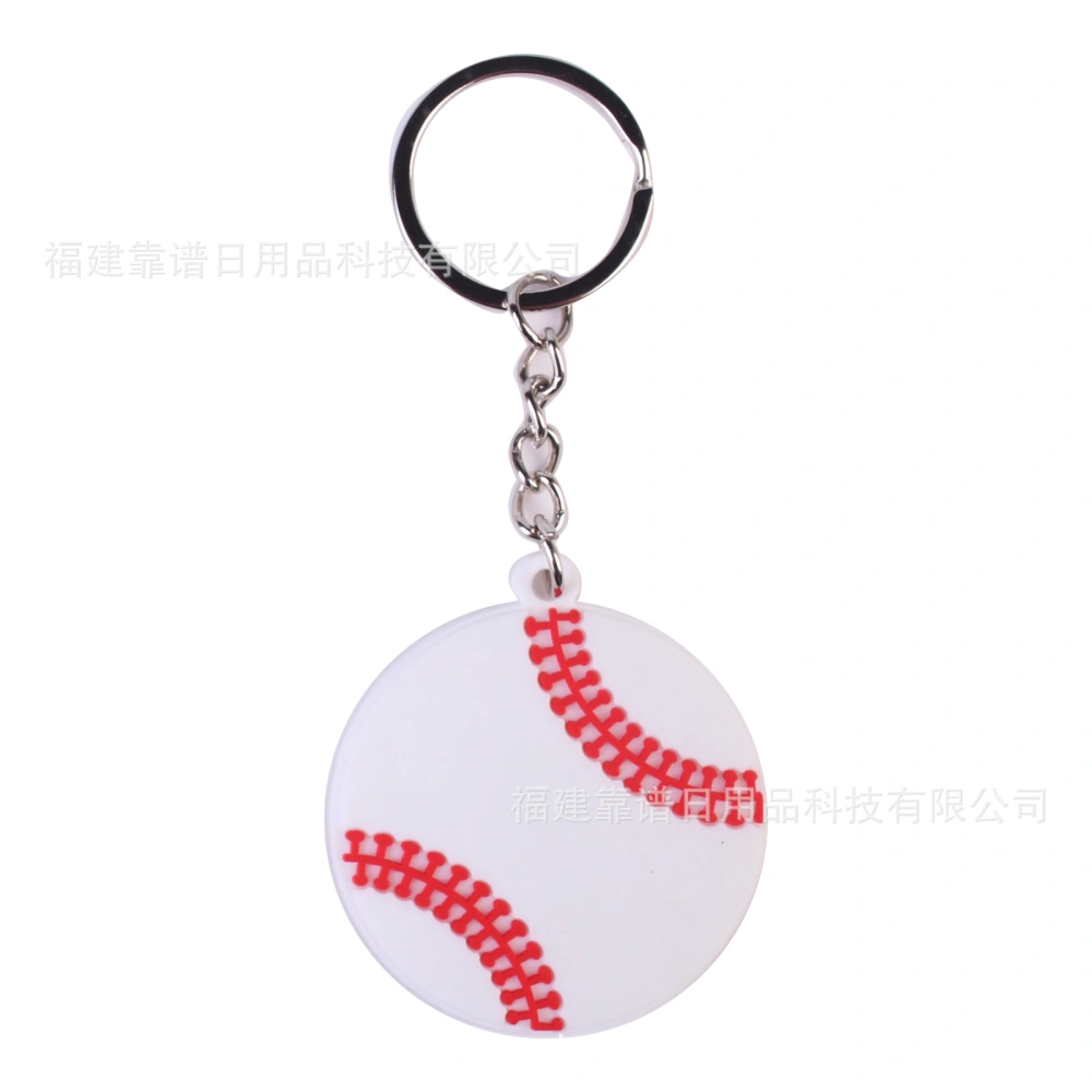 10pcs Sports Ball Modeling Keychain Sports Ball Key Ring Decor Bag Hanging Ornament