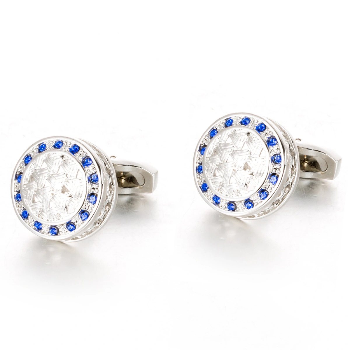 1 Pair of Suit Cuff Links Shirt Cufflinks Round Shape Cufflinks for Men