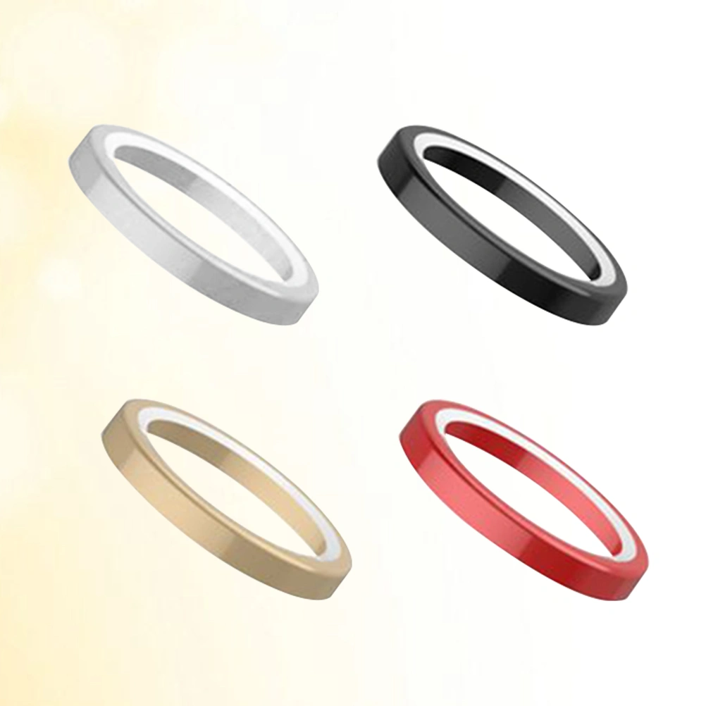 4pcs Phone Camera Lens Protector Titanium Alloy Lens Protective Ring Circle Metal Camera Lens Protector for Apple iPhone XR(Random Color)