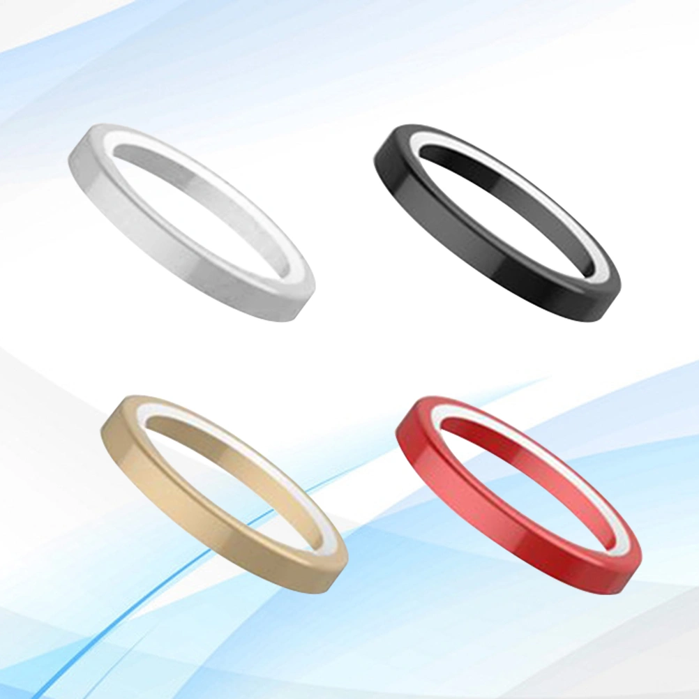 4pcs Phone Camera Lens Protector Titanium Alloy Lens Protective Ring Circle Metal Camera Lens Protector for Apple iPhone XR(Random Color)