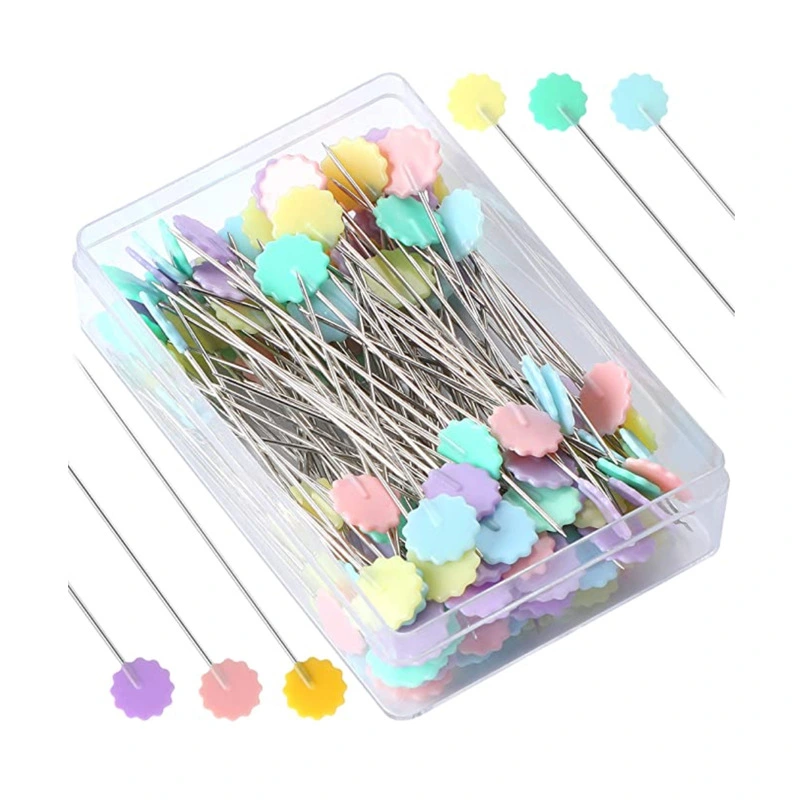 100pcs Plum Blossom Head Needles DIY Craft Locating Pin Sewing Pin Sewing Supplies