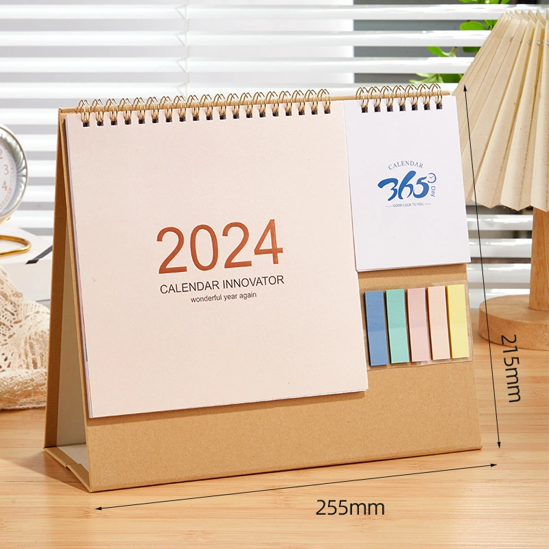 Modern Style Desk Calendar Minimalist Tabletop Paper Calendar Daily Planning Office Calendar