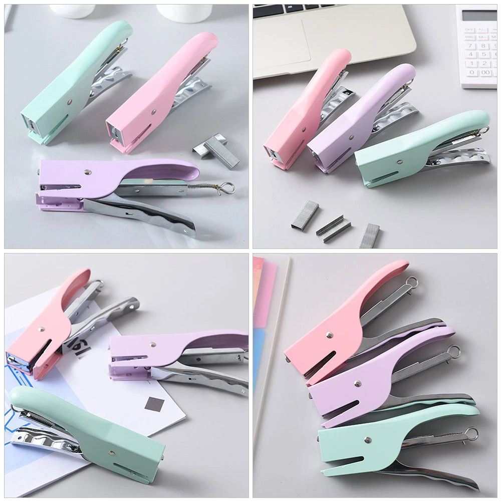 Portable Stapler Multi-function Hand Stapler Professional File Stapler Office Supply